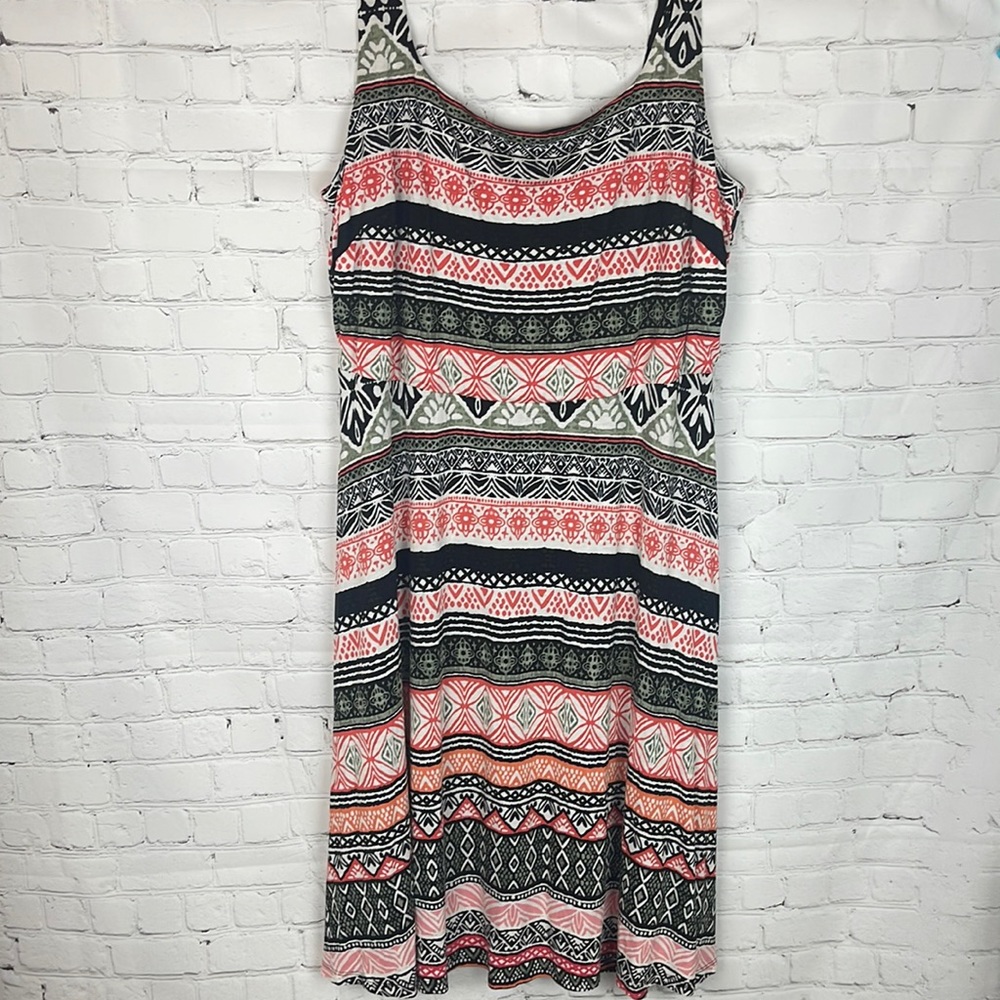 Loft Batik Print Dress Size 18